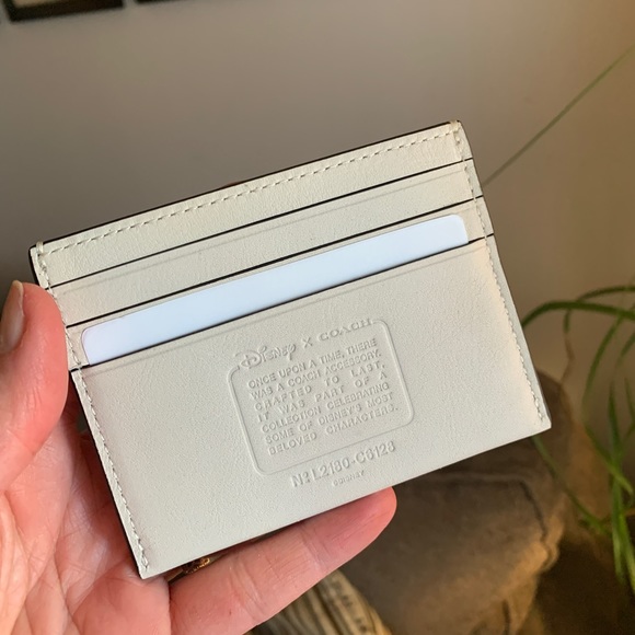 Authentic COACH Genuine Calf leather MICKEY card case - Picture 3 of 10